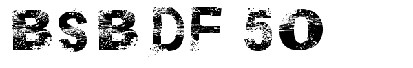 BSB DF 50 font preview
